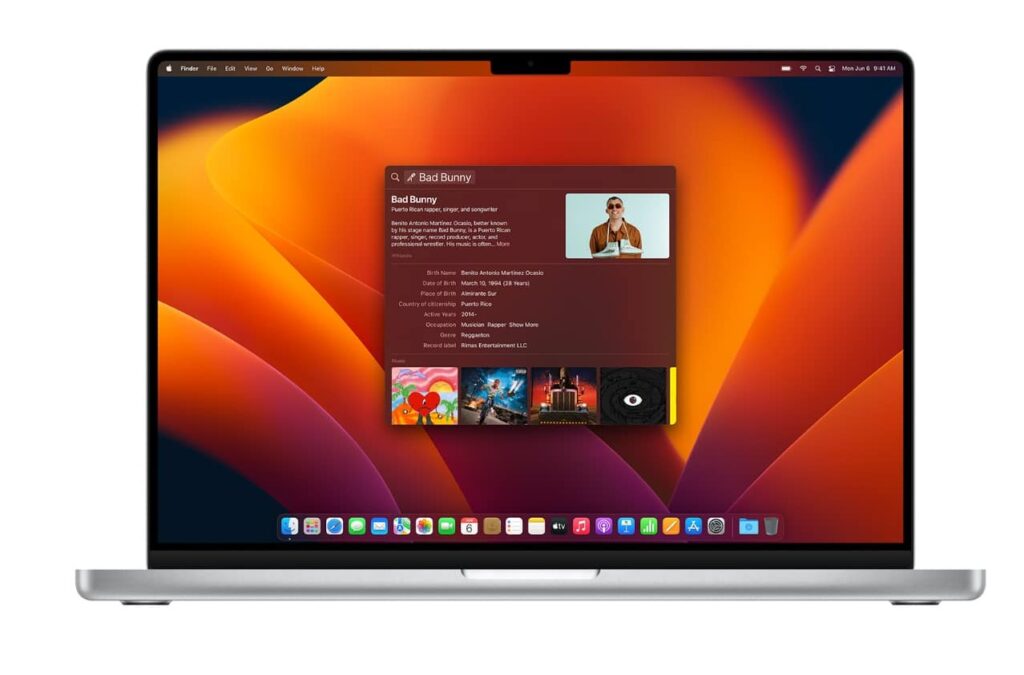 Vos résultats de recherche présentés en une seule fenêtre avec la recherche Shearch Apple Mac Ventura